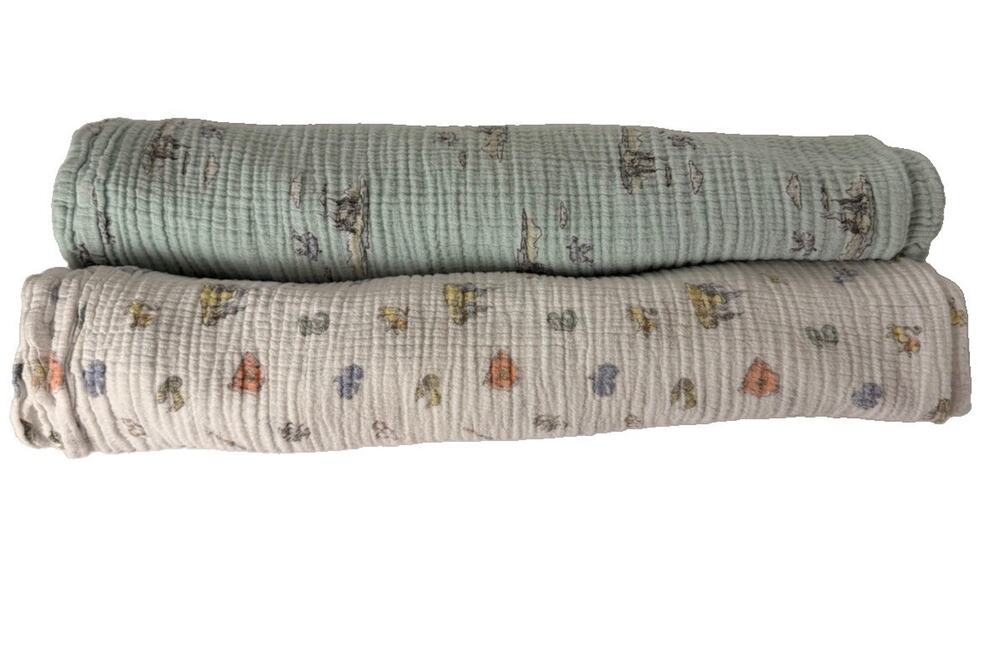 Aden + Anais Harry Potter Muslin Swaddle Blankets 40x40 Lot of 2 Cotton